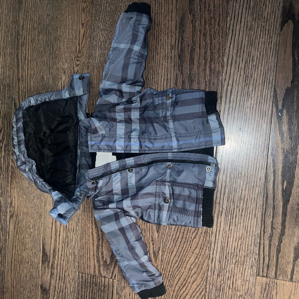 Burberry Gray Striped Jacket